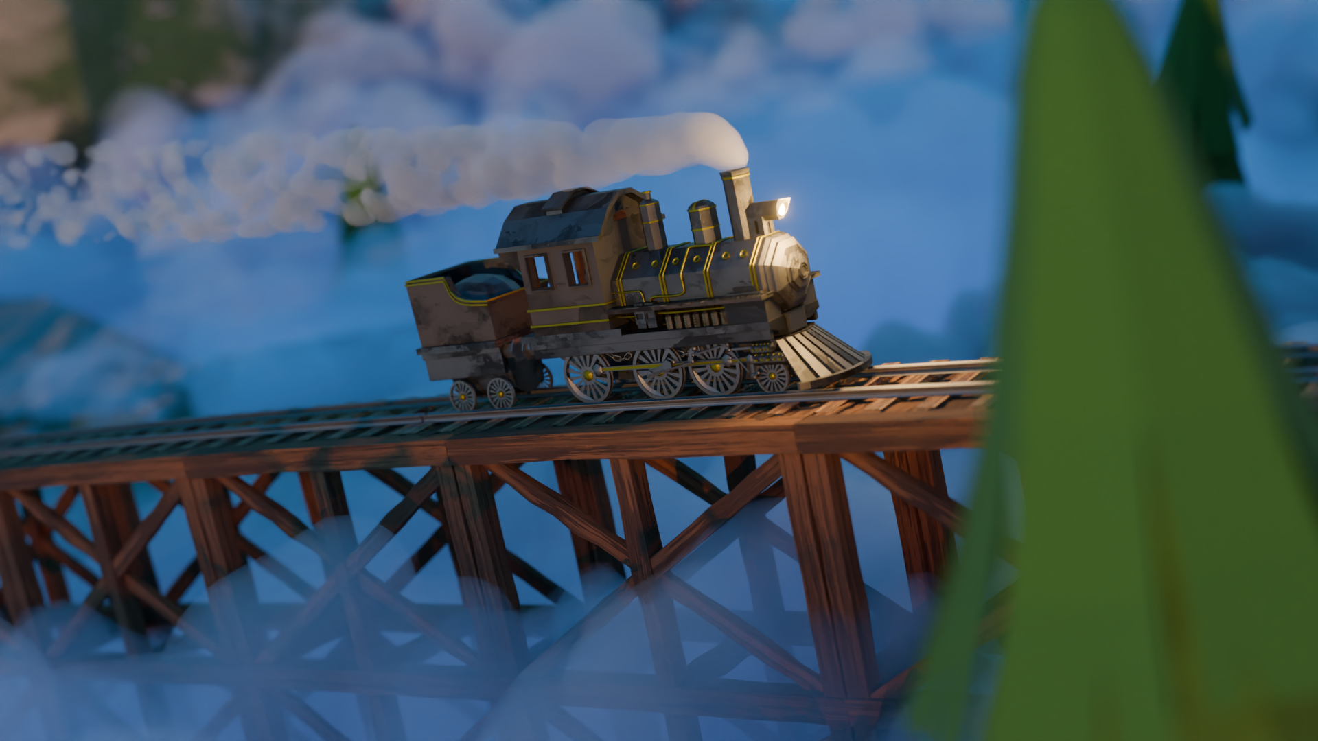 Low-Poly Train - 3D creation project image 3 - Blender Austria Vienna